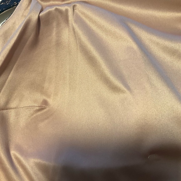 🌟HP🌟 PLUS 22W Navy/Nude sequins Lace Halter Bodice Navy Jersey Maxi Skirt - Picture 11 of 14